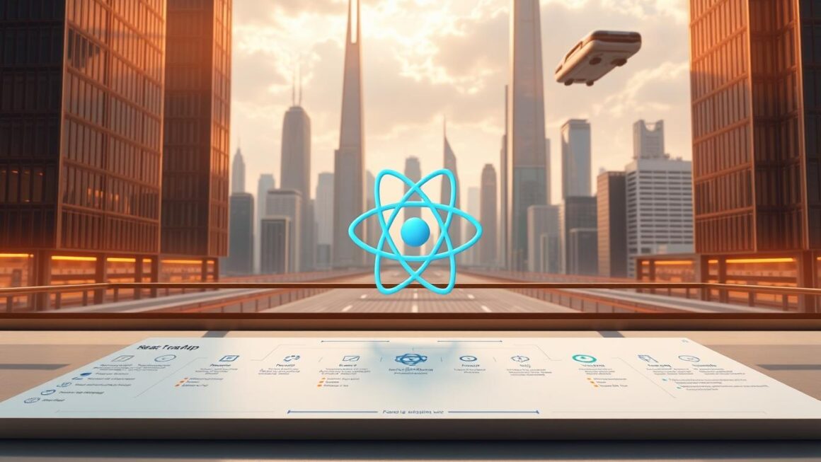 React roadmap, React components, React hooks, state management, React styling, A