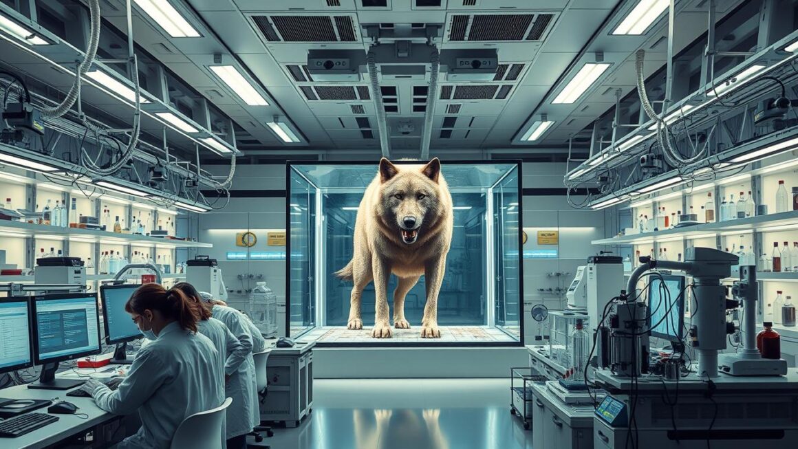 dire wolf, de-extinction, Colossal Biosciences, CRISPR, ancient DNA, Romulus