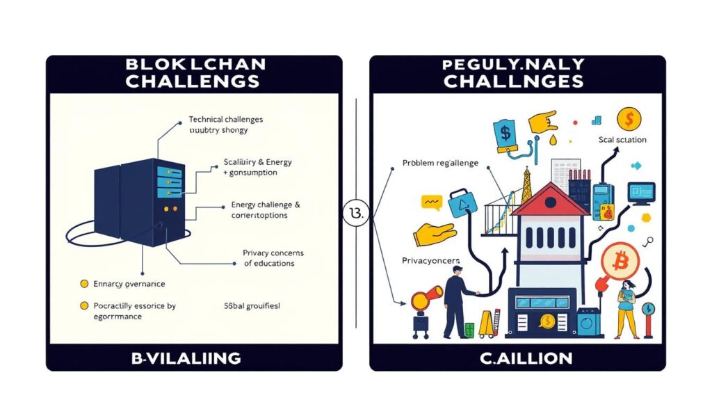 Blockchain technology challenges and considerations visualization Blockchain technology challenges and considerations visualization