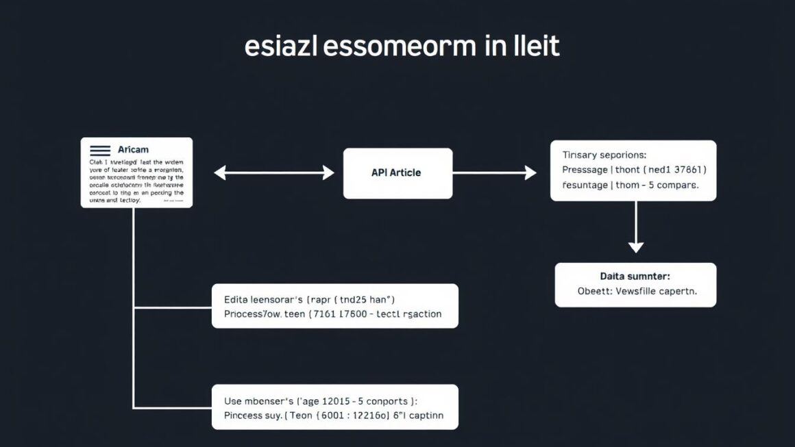 Diagram showing OpenAI's API integration flow for article summarization