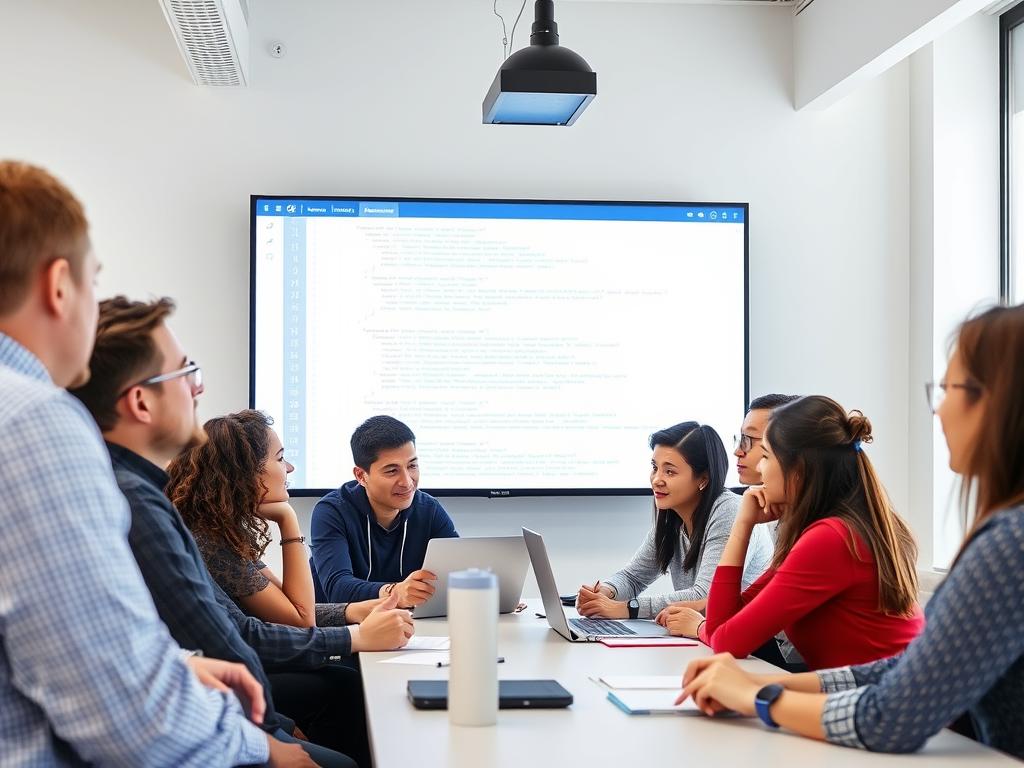 Team code review session
